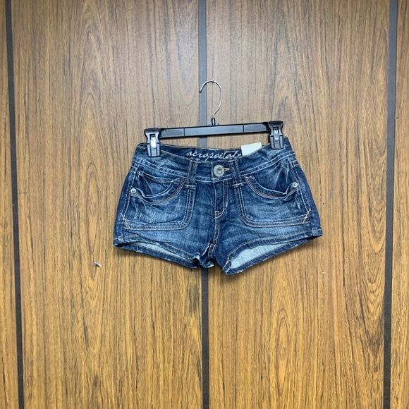 COPY - NEW Aeropostale Heavy Stitch Denim Jean Shorts - Picture 2 of 7